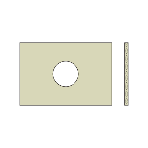 Izolační deska 330 N/mm2, s otvorem